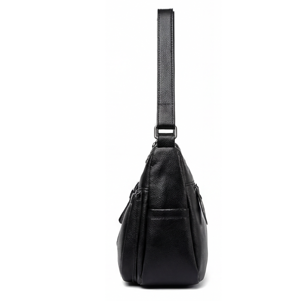 Carria - Soft Leather Multi Pocket Shoulder Bag