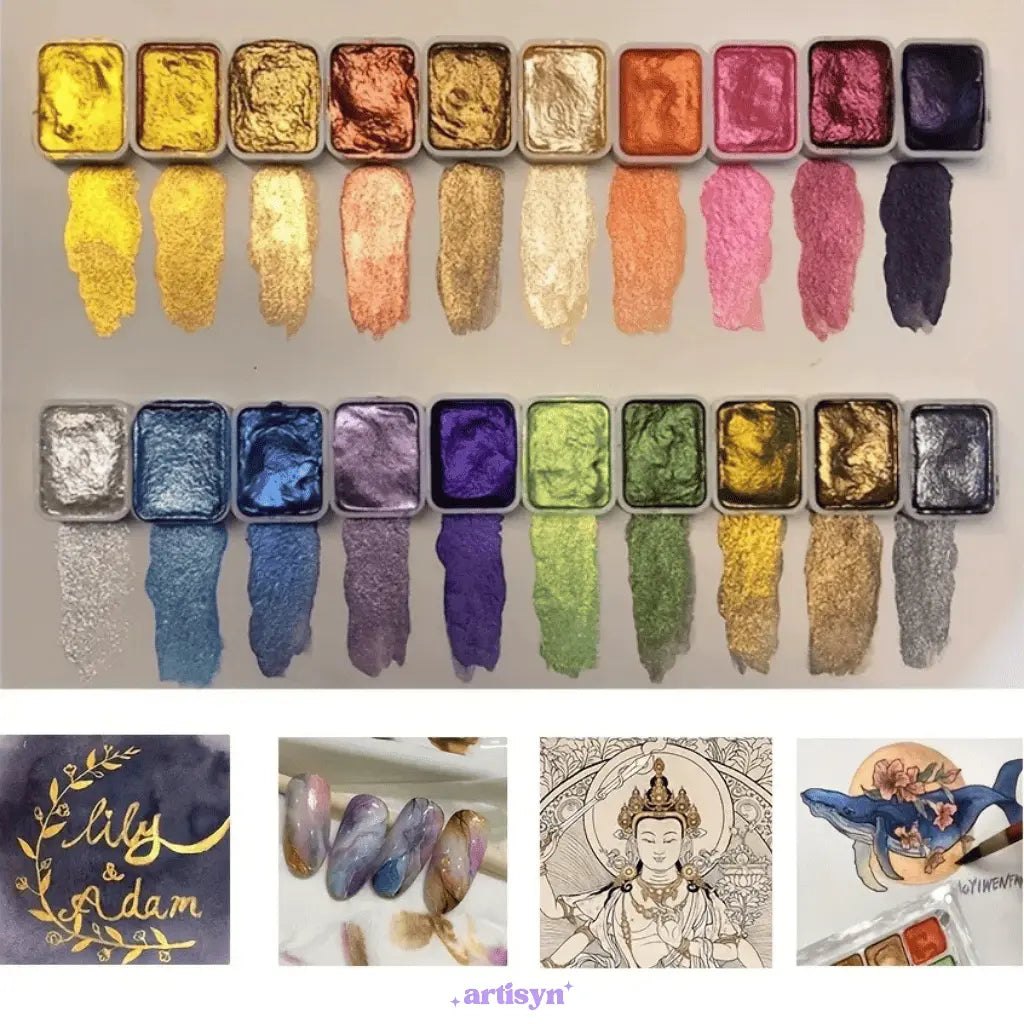 Artisyn - Iridescent Watercolor Paint Set
