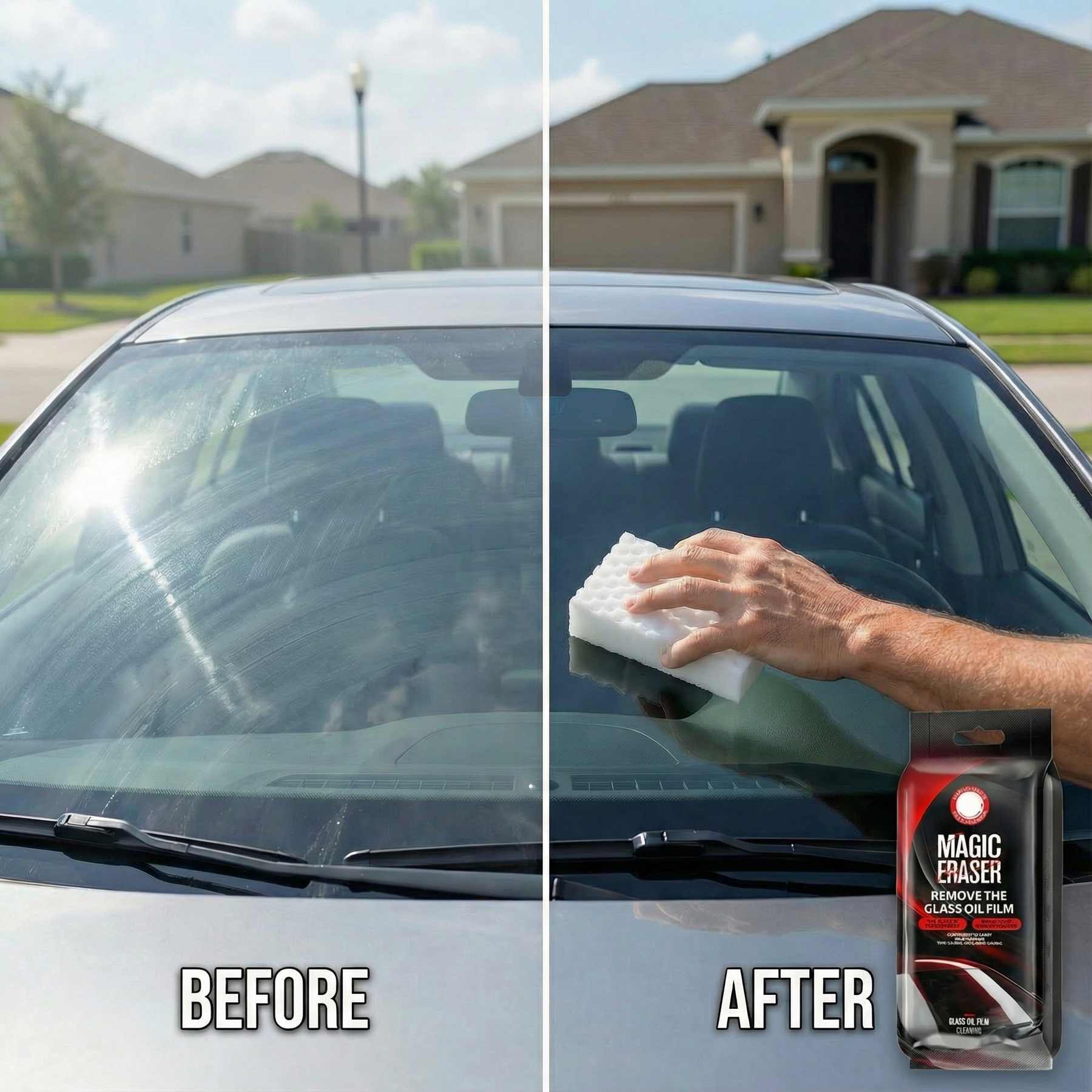 Cleargrip - Car windshield oil film remover sponge (5-pack)