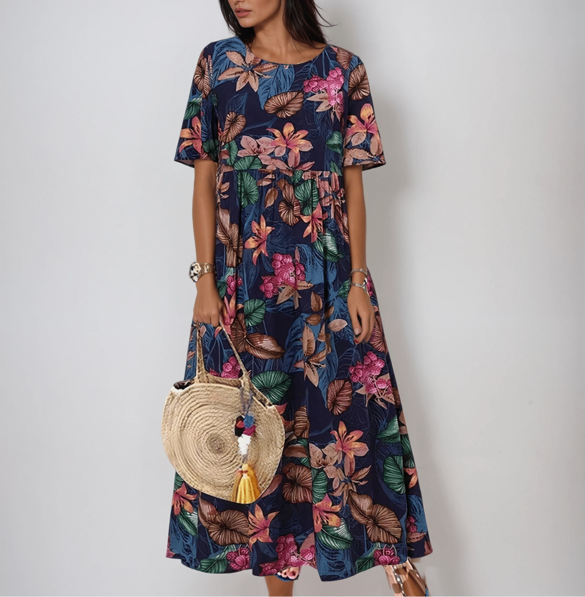 Marlowe | Floral Relaxed Midi Dress