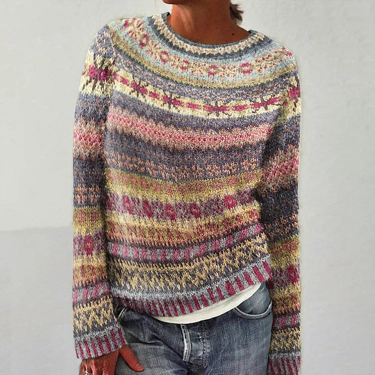 Joanna - Retro Scandinavian Knitted Sweater