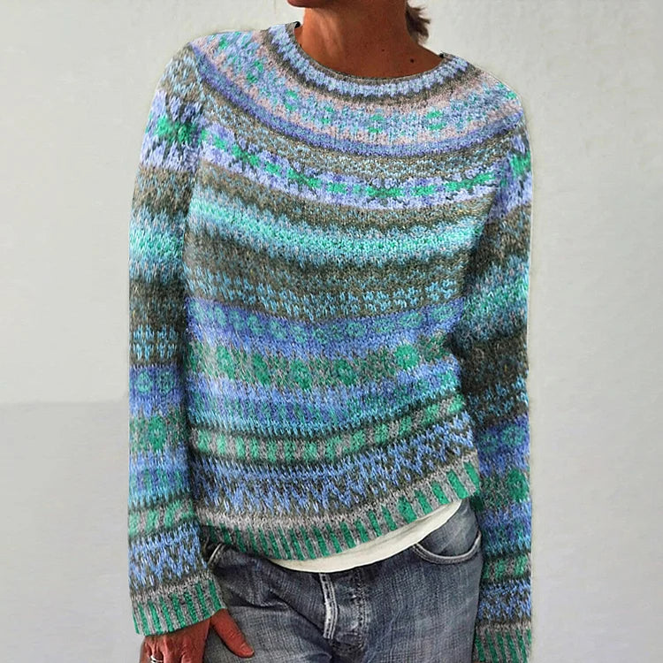 Teresa - Retro Scandinavian Knit Sweater