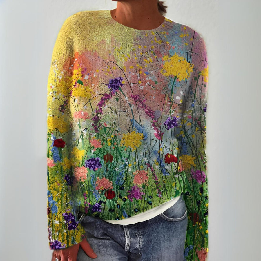 Małgorzata - Retro Scandinavian Knitted Sweater