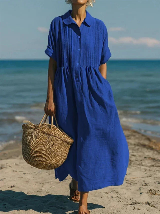 Alianna™ Elegant Shirt Dress