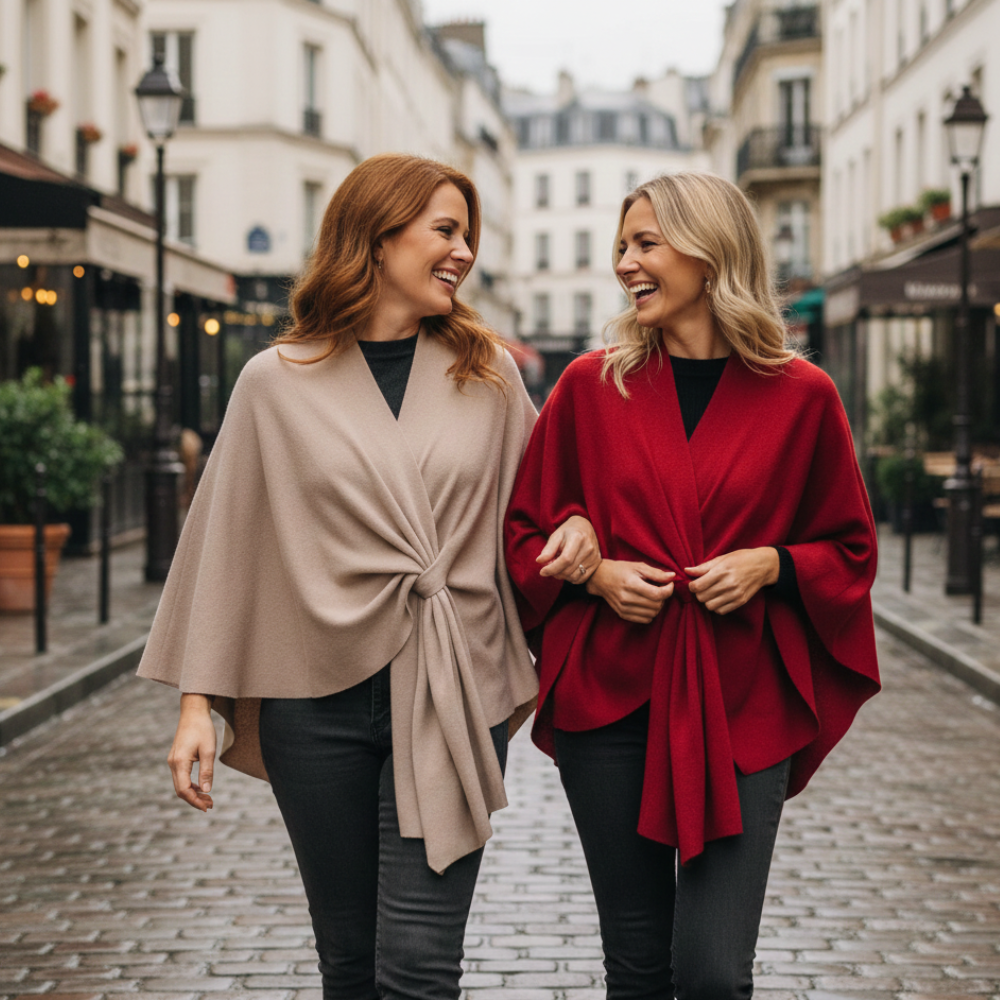 Aurelyn – Crossover Knit Wrap Shawl