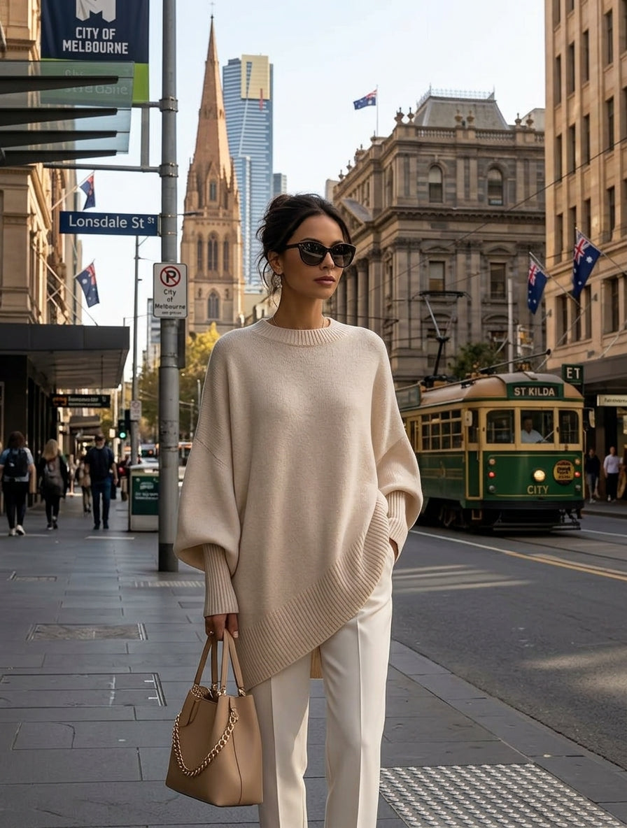 Ashlyn - Soft-Touch Oversized Jumper