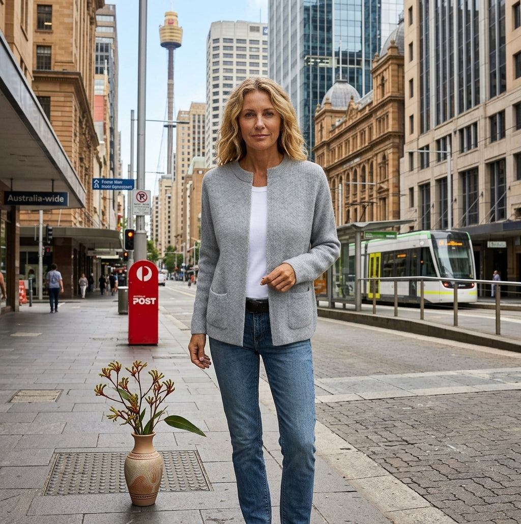 Avenelle - Relaxed Pocket Knit Cardigan