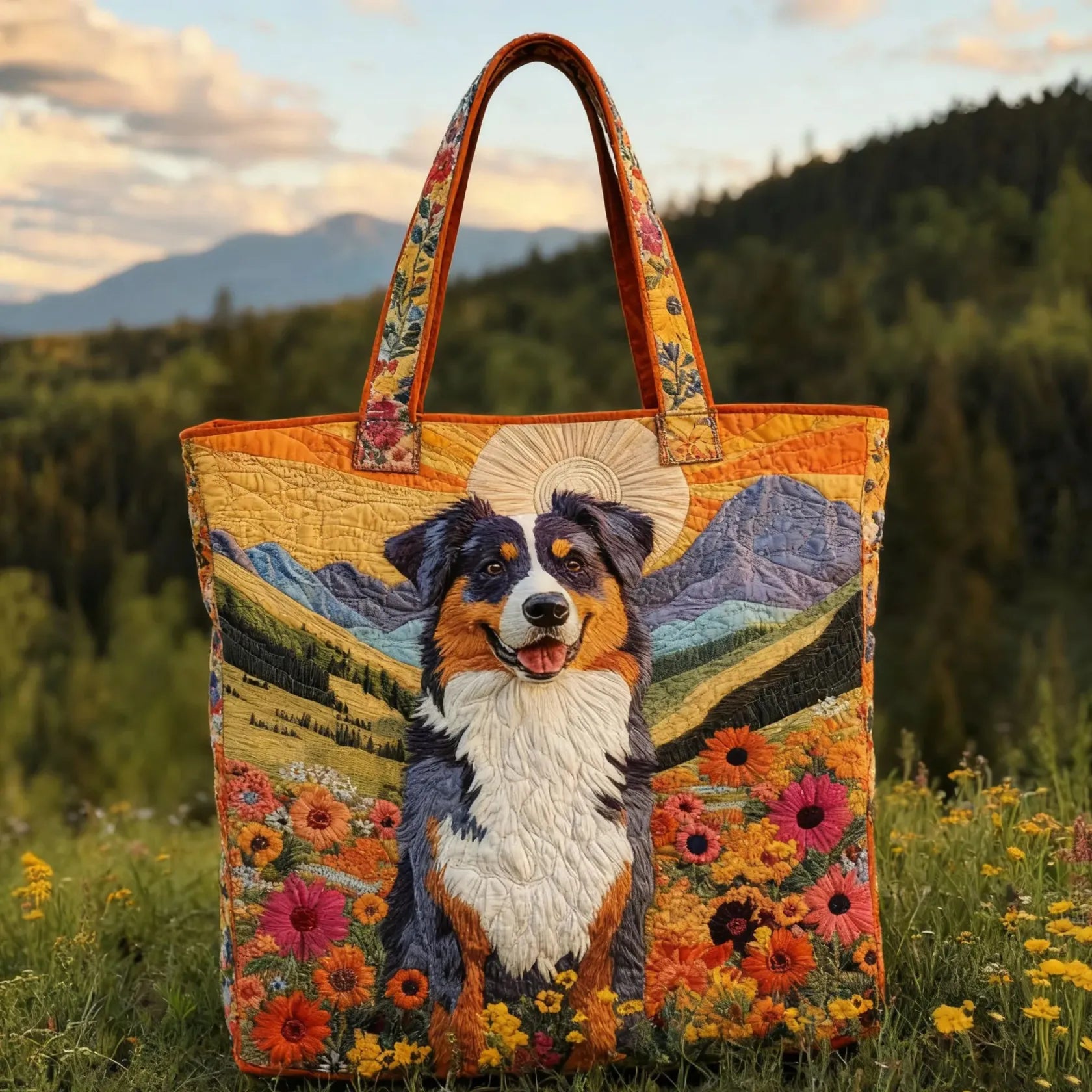 Mountain Meadow Companion | Handmade Quilted Tote