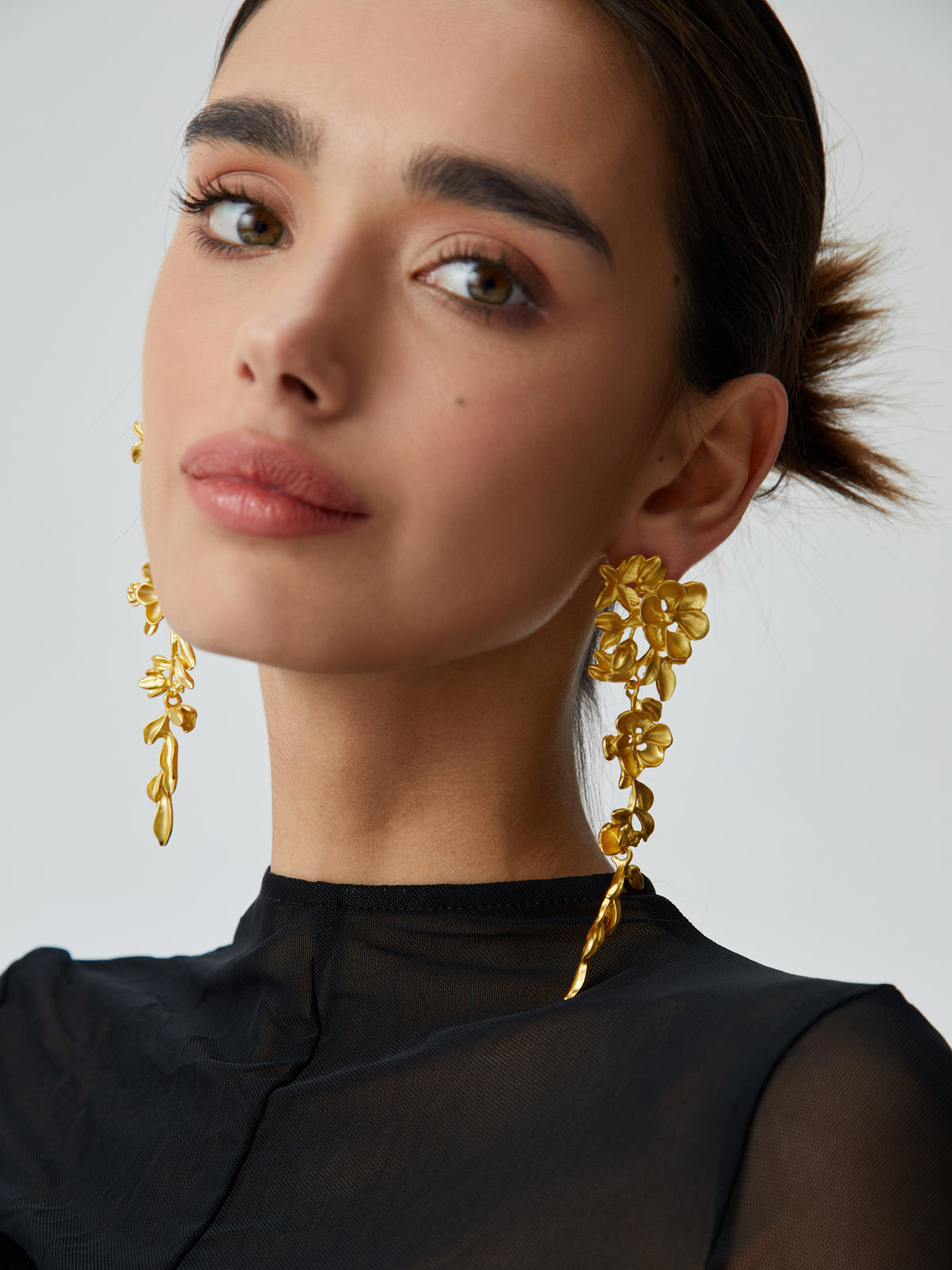 Liana | Floral Fringe Earrings