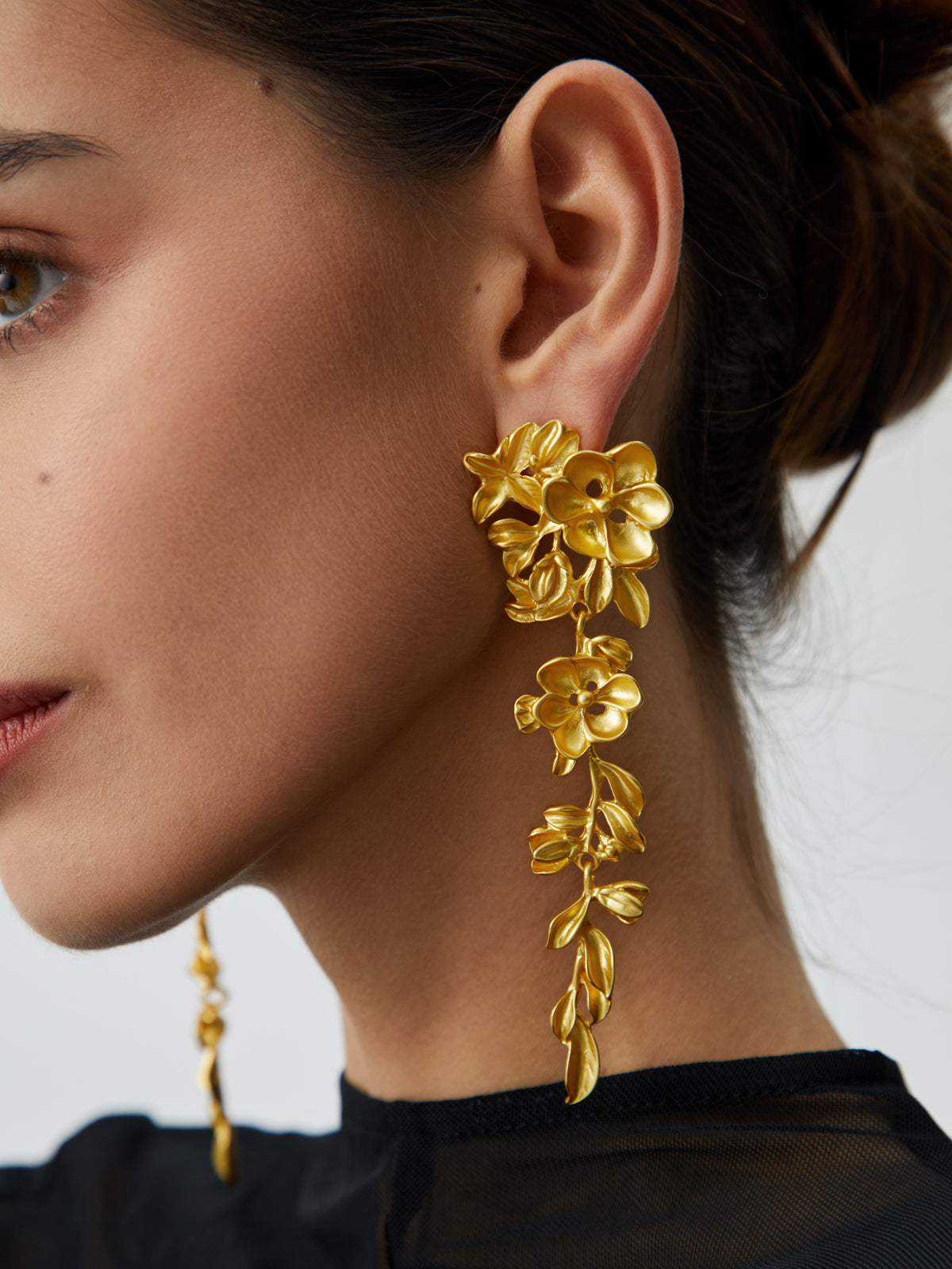 Liana | Floral Fringe Earrings