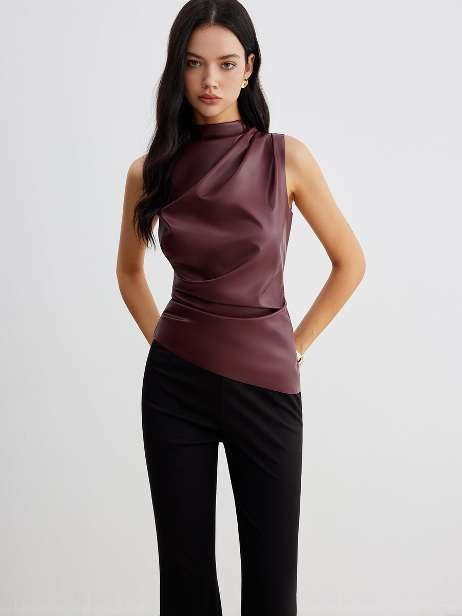 Ella | Women’s Summer Sleeveless Chic High Neck Top