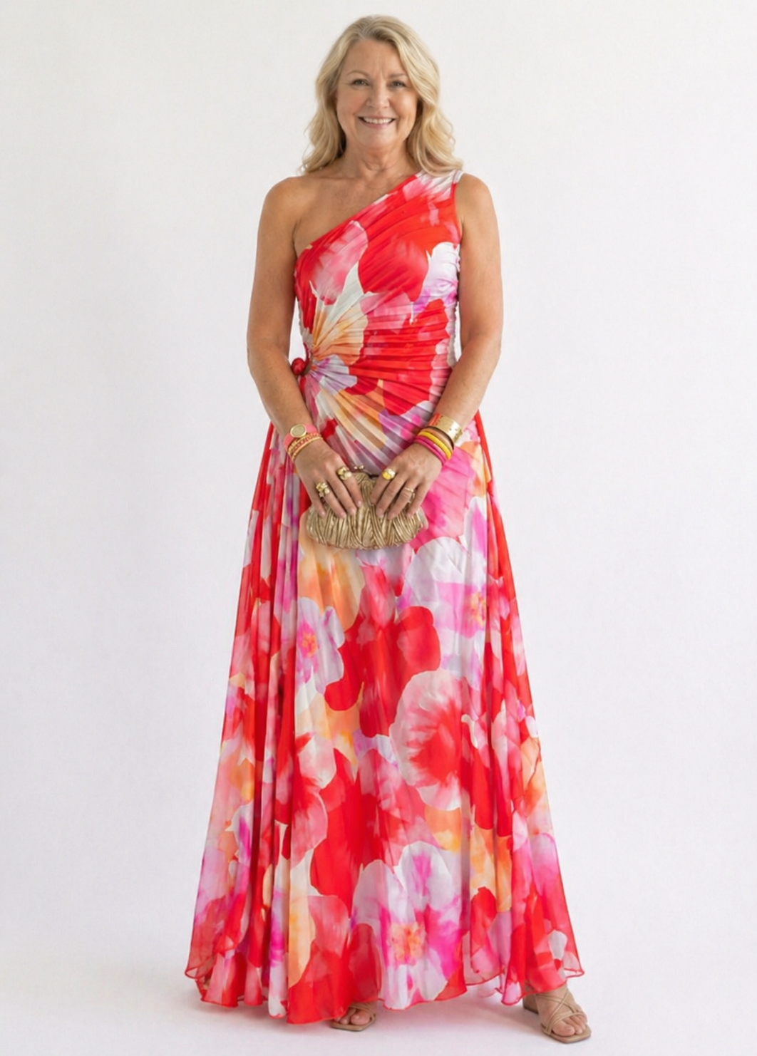 Celeste | Vibrant Tropical Evening Dress