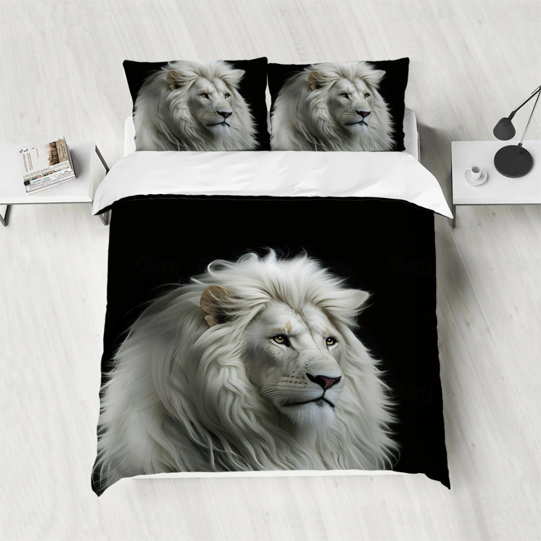 Dreamvera – Safari Lion Bedding Set, Duvet Cover & Pillowcases