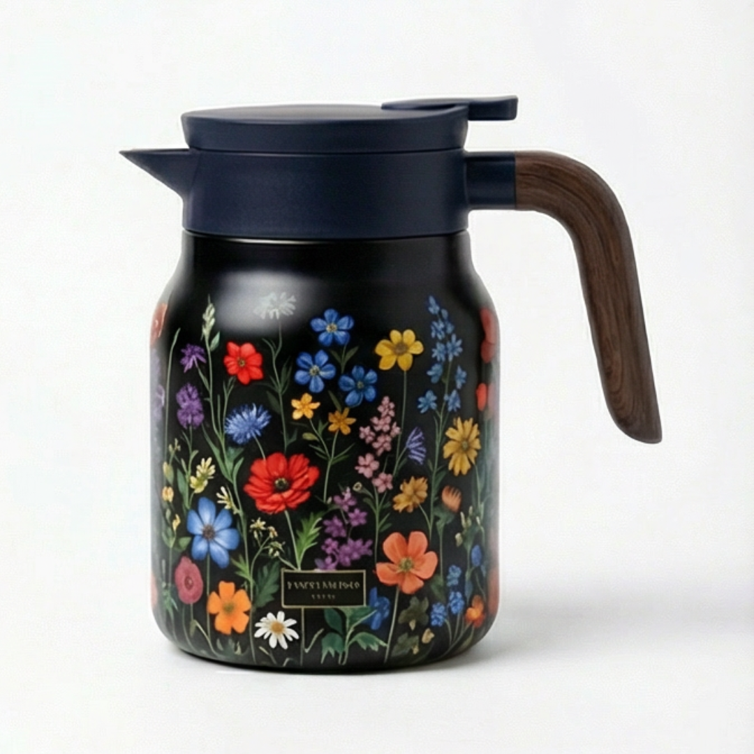 Florathé Insulated Floral Teapot with Built-In Infuser