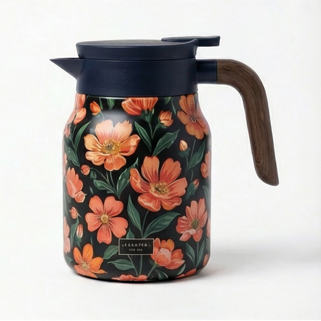 Florathé Insulated Floral Teapot with Built-In Infuser