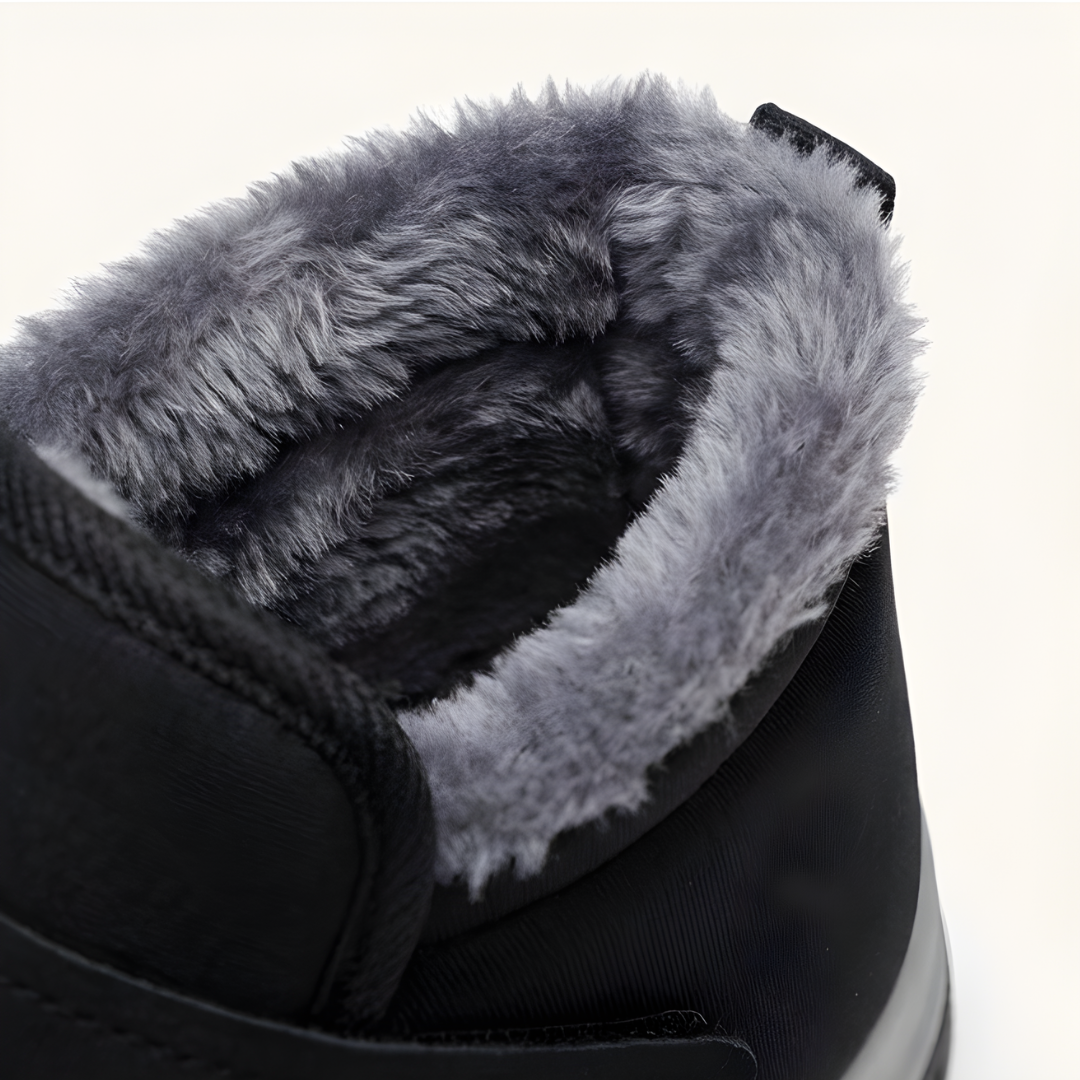Cozara - Fur Lined Slip On Winter Boots