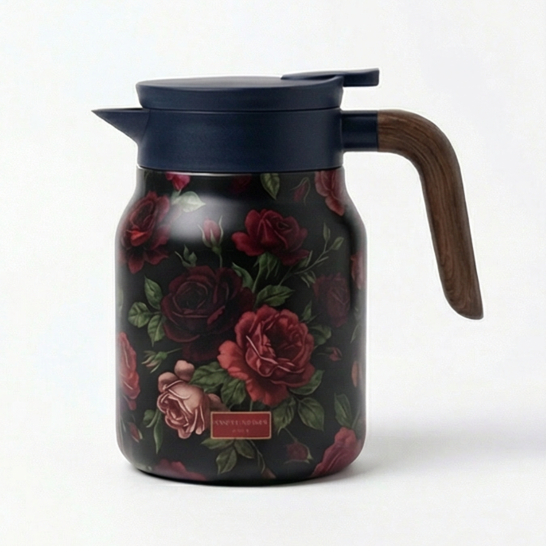 Florathé Insulated Floral Teapot with Built-In Infuser