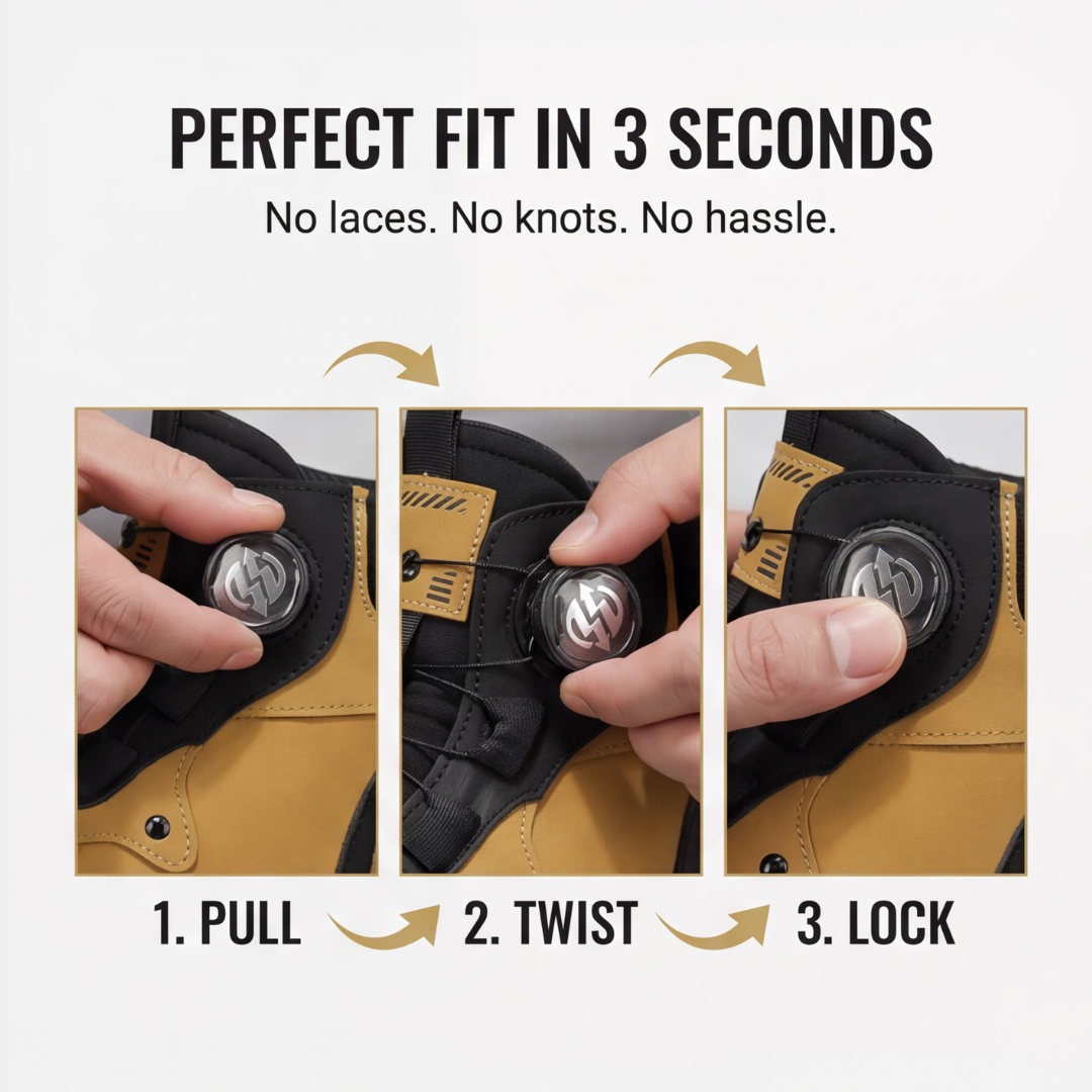 Griplok - Twist Dial Work Boot for All Day Comfort