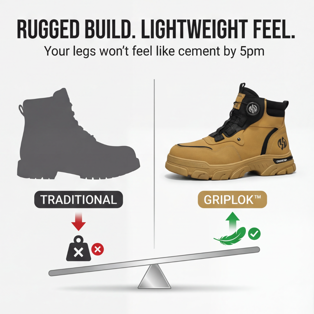 Griplok - Twist Dial Work Boot for All Day Comfort