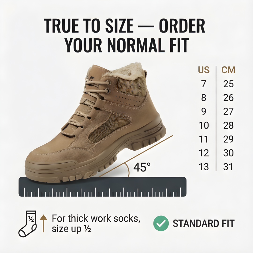 Ironwarm - Fur-Lined Steel Toe Work Boots