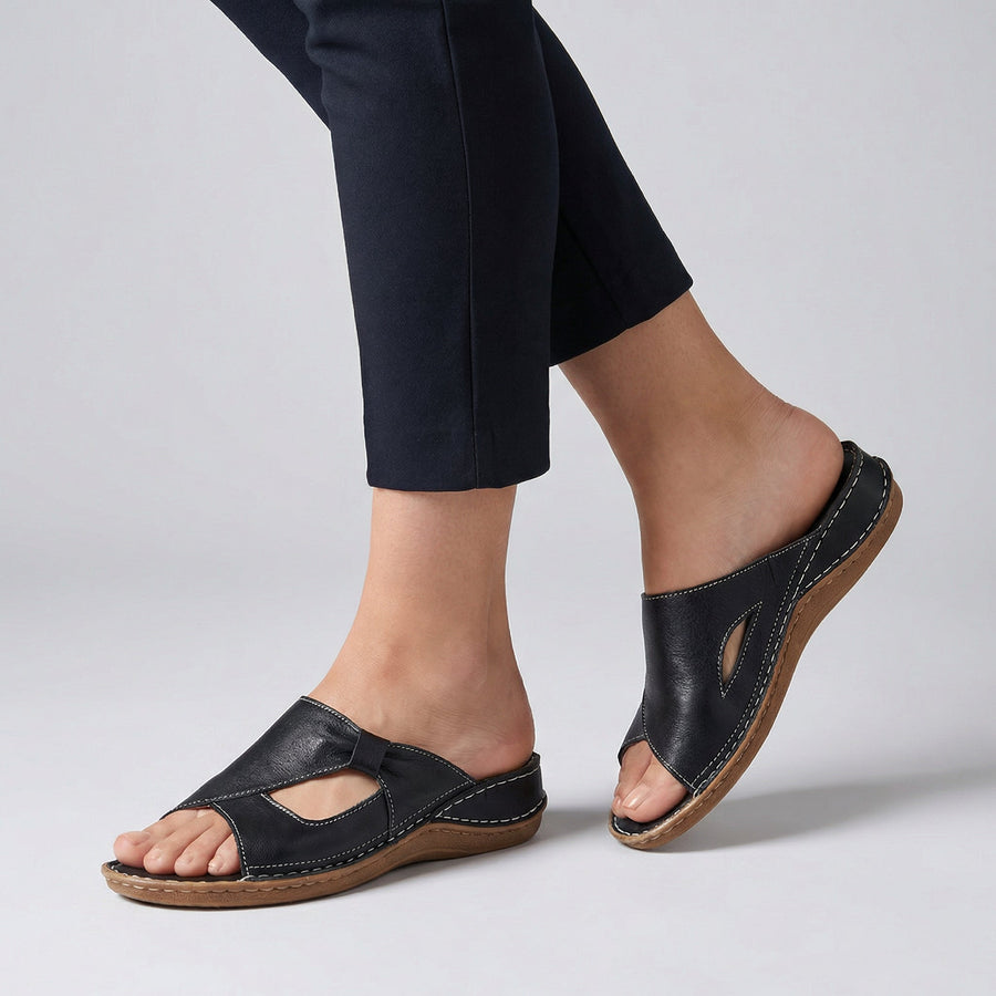 Nicole | Women’s Orthopedic Open-Toe Comfort Slide Sandals