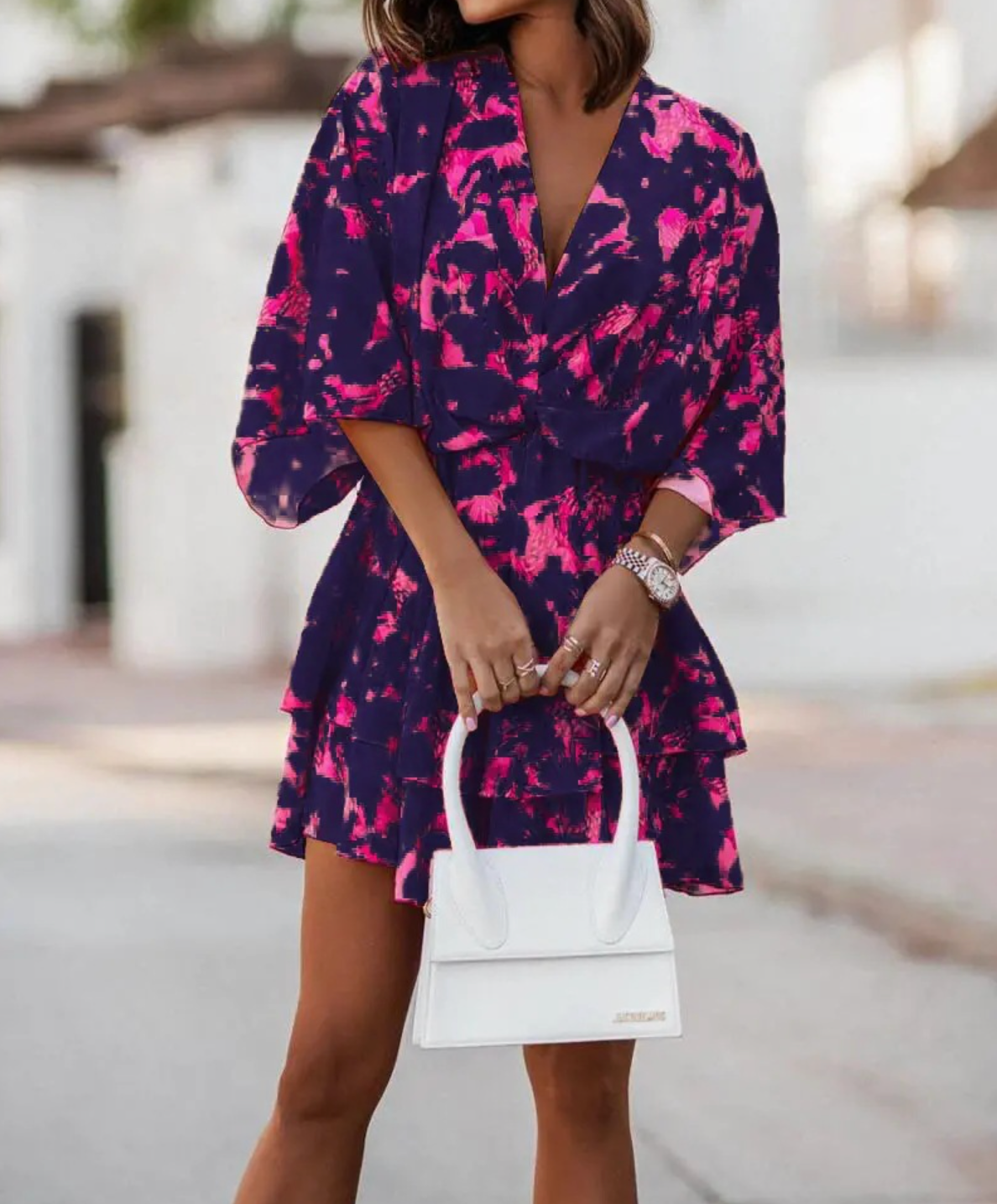 Valeria - Bohemian Floral Mini Dress
