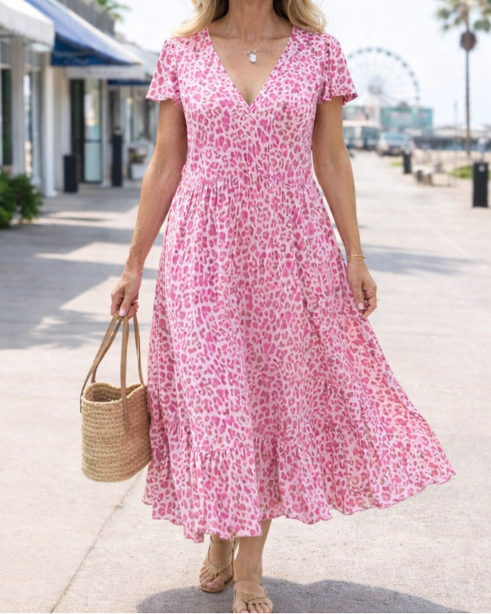 Glaiza | Printed Relaxed Maxi Dress