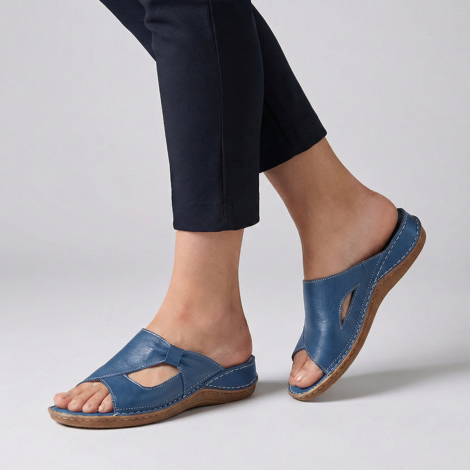 Nicole | Women’s Orthopedic Open-Toe Comfort Slide Sandals
