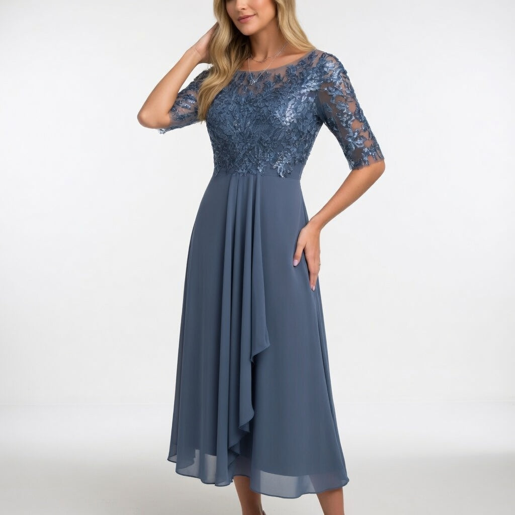 Midi lace dress - Timeless elegance for women