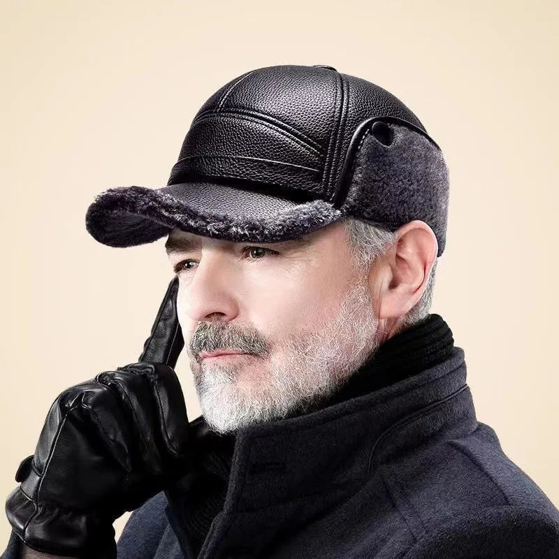 Arkadiusz - Fur Leather Cap