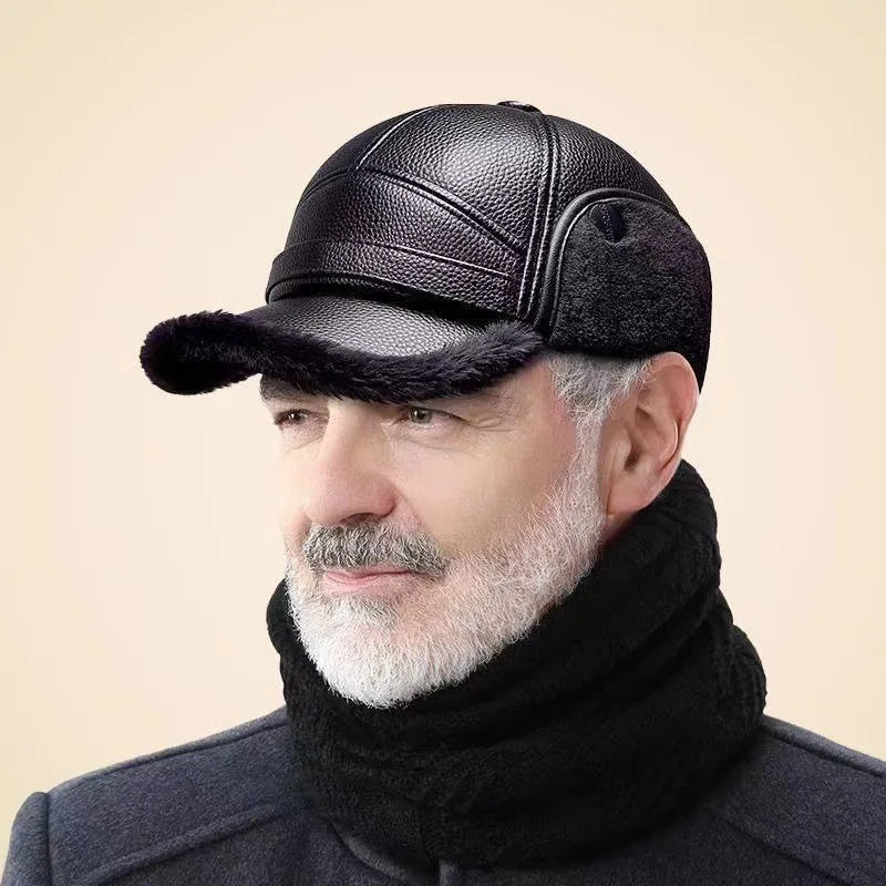 Arkadiusz - Fur Leather Cap
