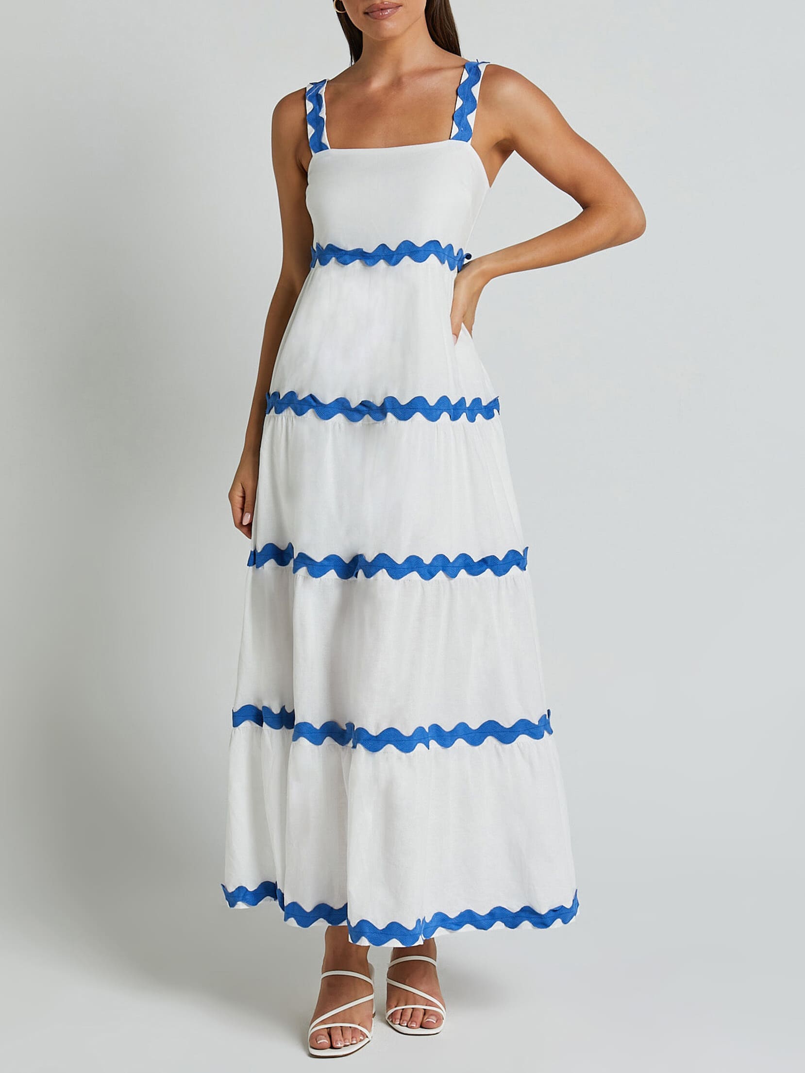 The Wavy Charm Midi Dress