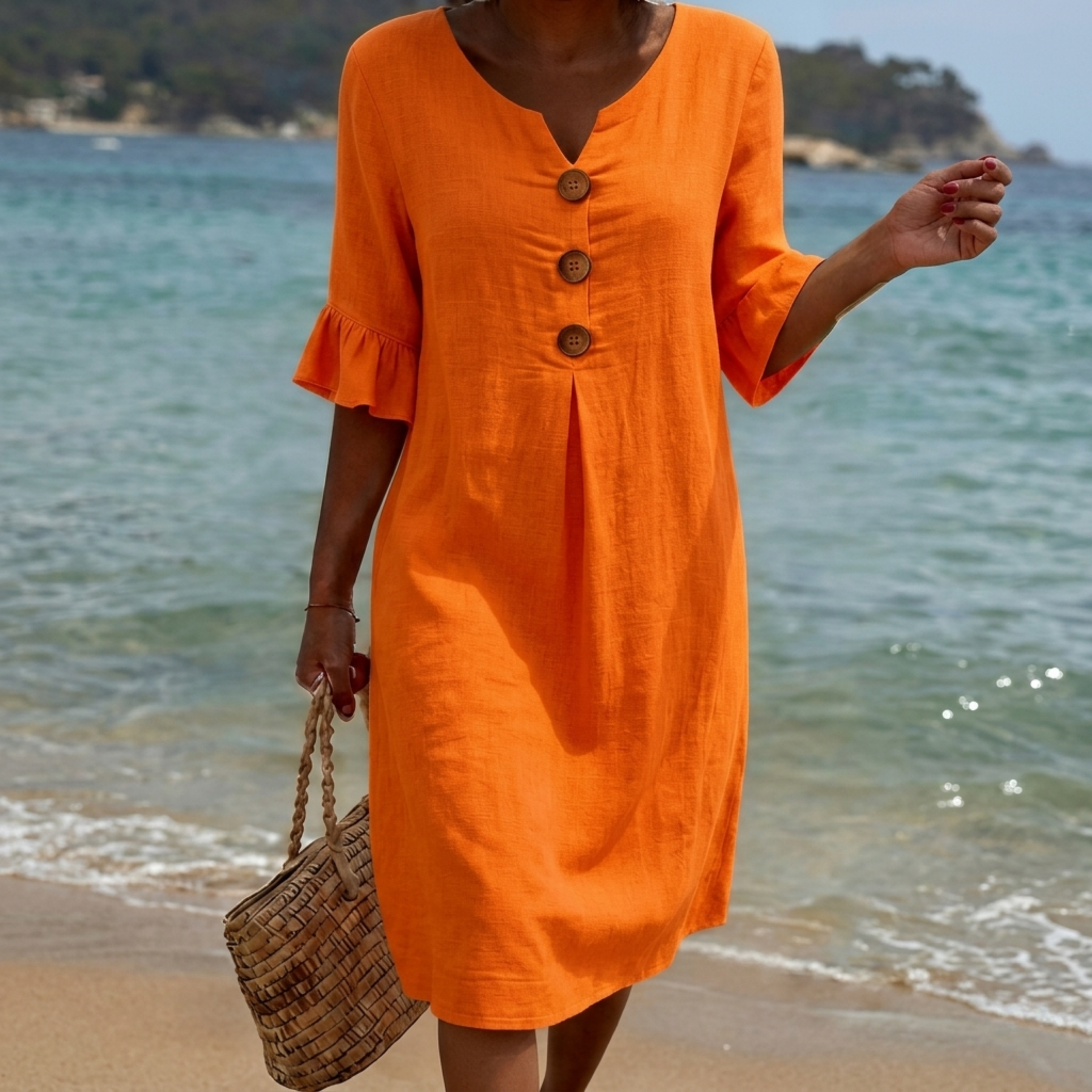 Radmila™ | Textured Long Sleeve Dress.