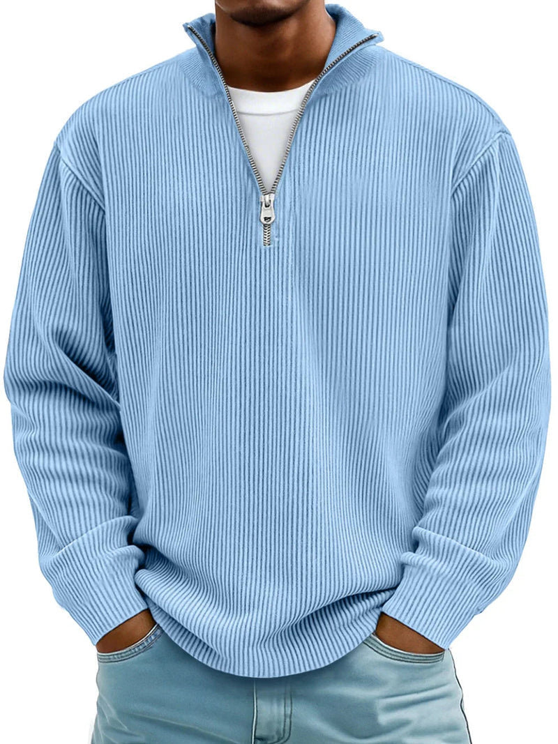 Keanu - Long Sleeve Half Zip Sweater