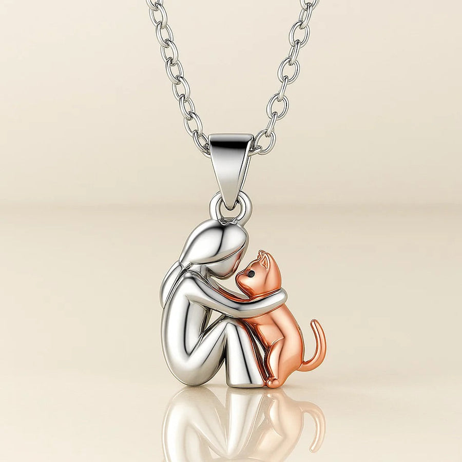 Elisa - Cat-shaped pendant necklace