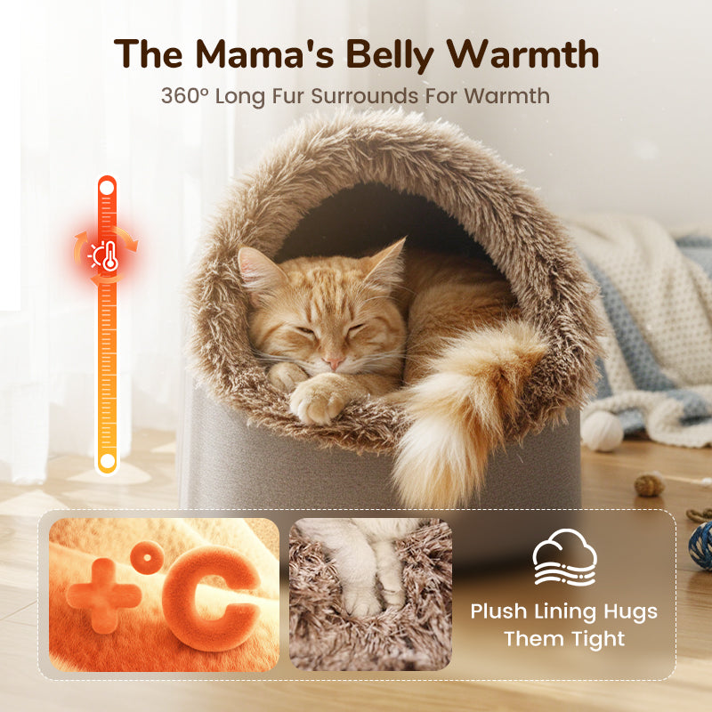 Cavina – Insulated Cave Bed for Small Pets