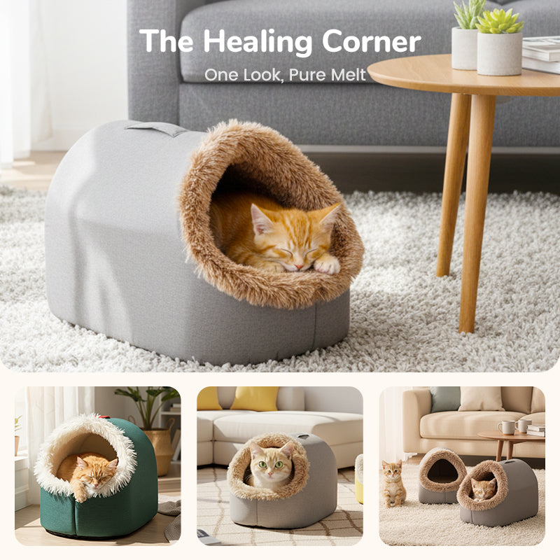 Cavina – Insulated Cave Bed for Small Pets