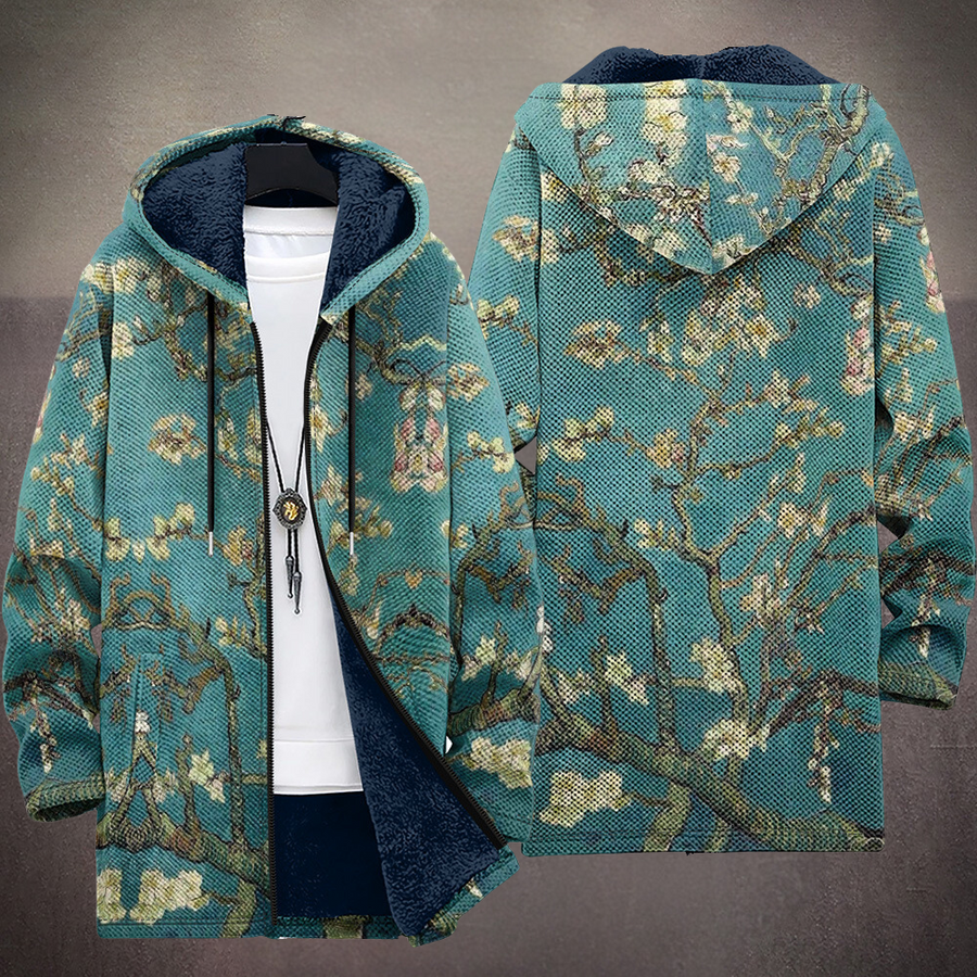 Celine -  Luxurious, Artistically Inspired Cardigan with Zipper Closure