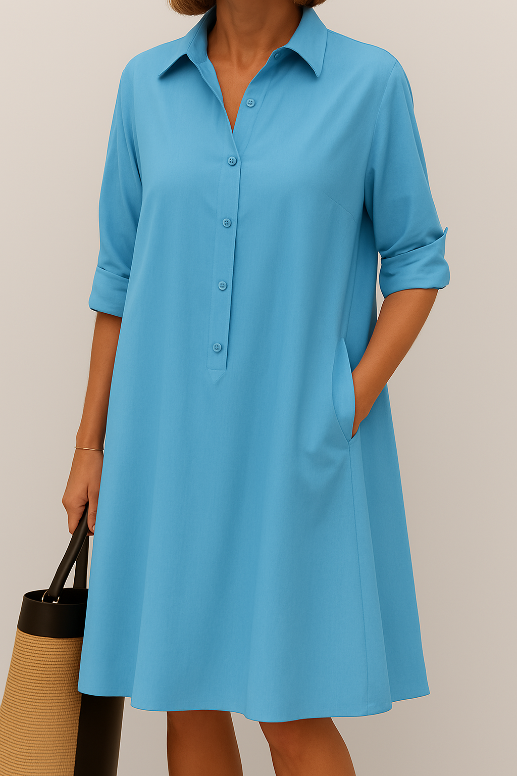 Elodie - Button Down Shirt Dress
