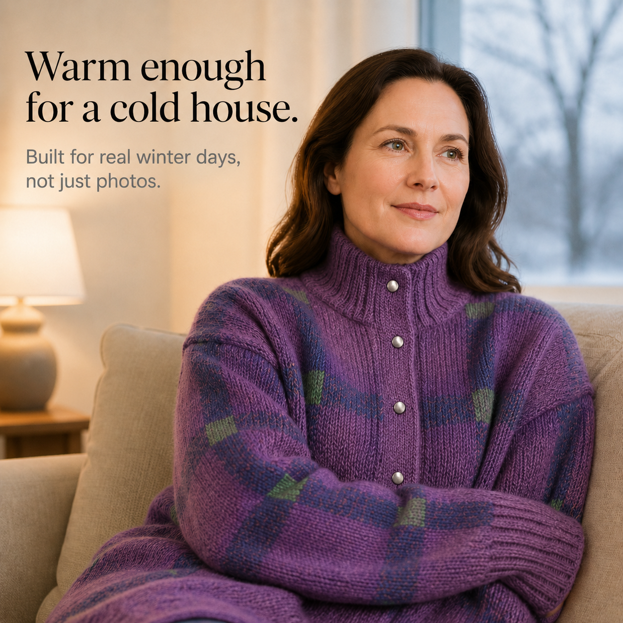 Collarhold – Oversized Cardigan With A Collar That Holds Its Shape