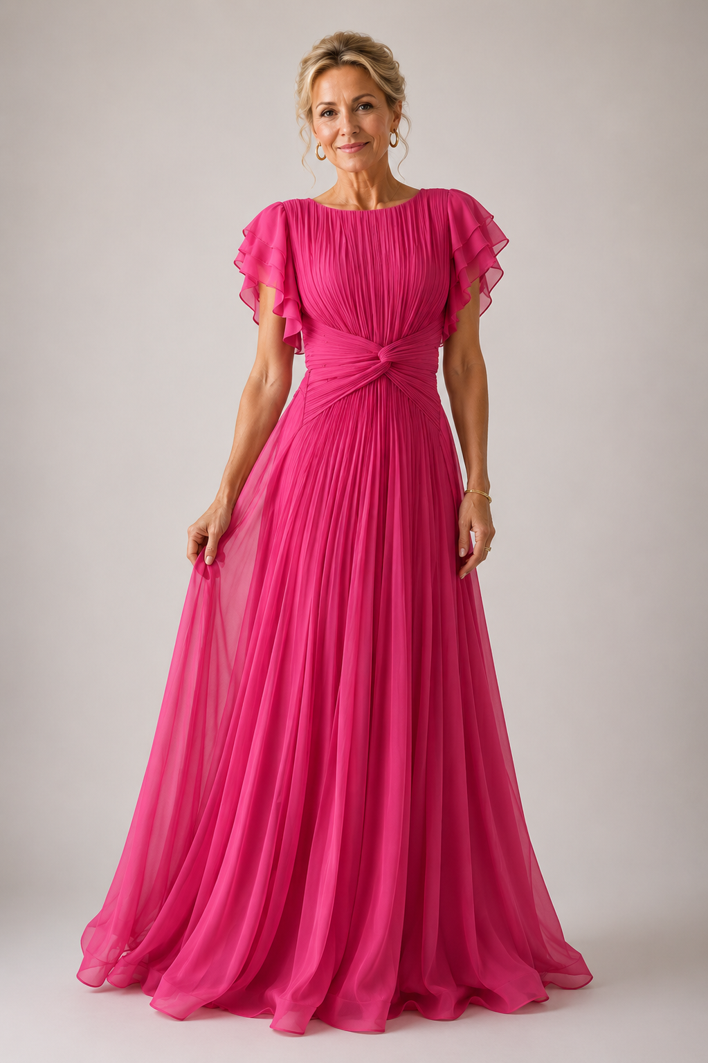 Stella & Grace™ | Pleated Evening Dress