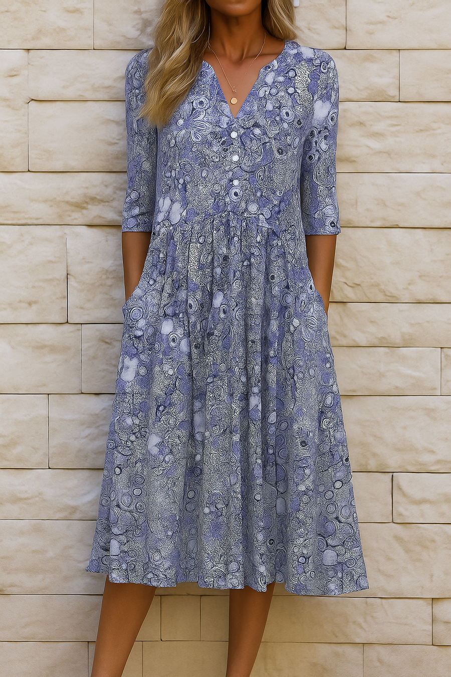 OLIVIA | ELEGANT DRESS WITH V-NECK
