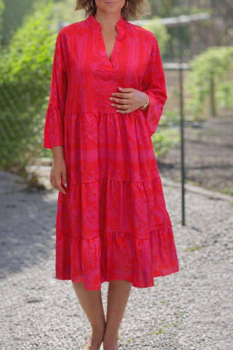 Claire | Women’s Boho Loose Fit Midi Dress