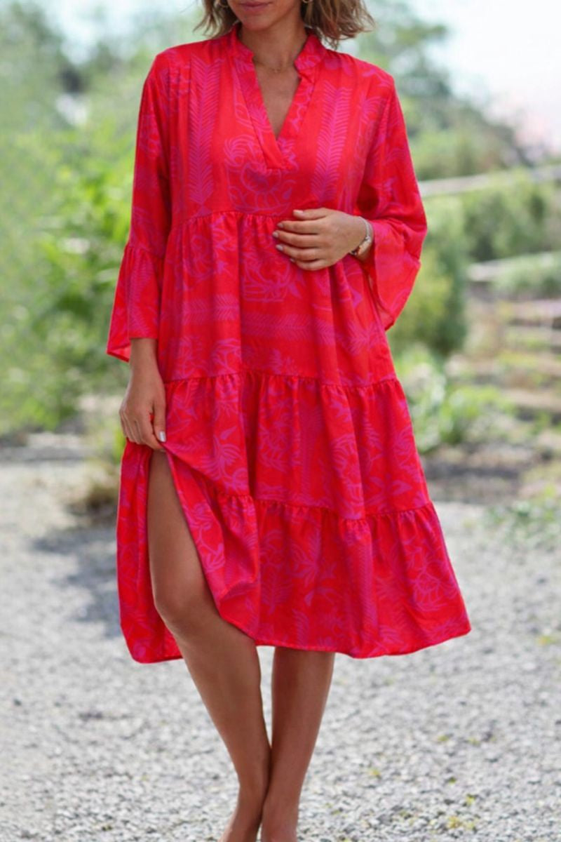 Claire | Women’s Boho Loose Fit Midi Dress