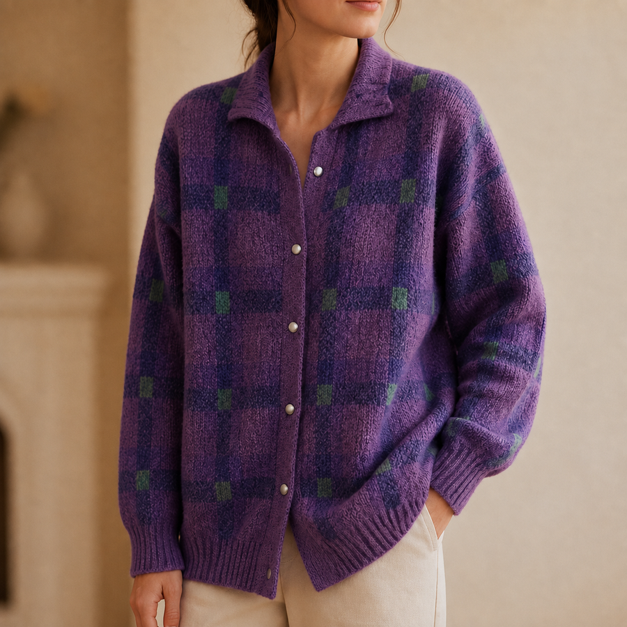 Collarhold – Oversized Cardigan With A Collar That Holds Its Shape