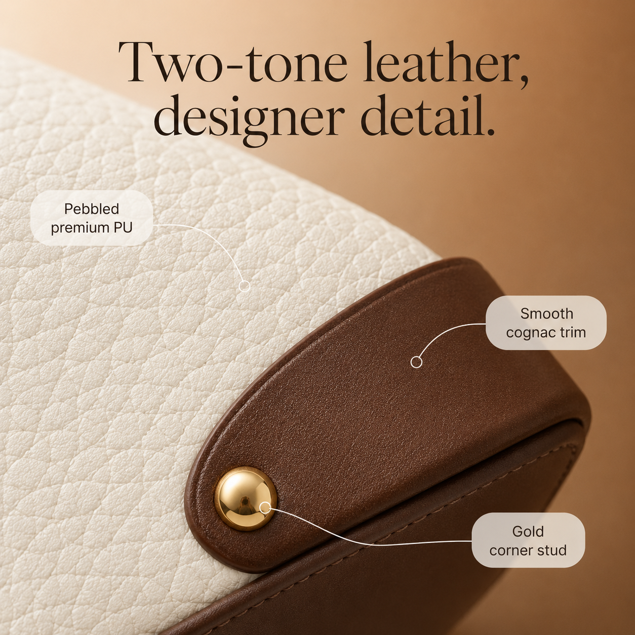 Cola – Two-Tone Leather Handbag for Day to Night