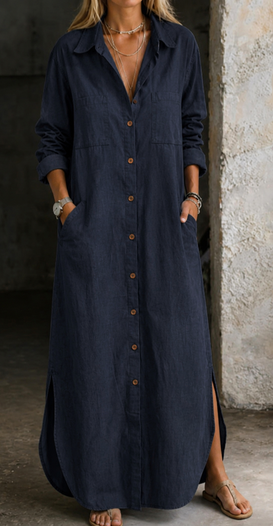 Delana | Button Down Dress