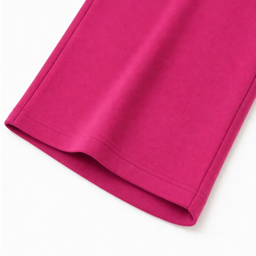 Lounella – Women's Pintucked Lounge Set with Wide-Leg Pants and Pockets