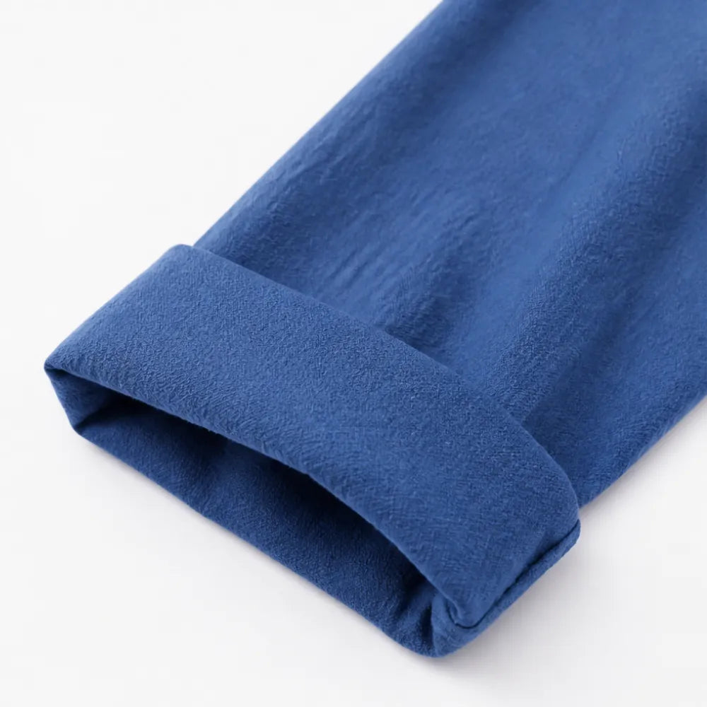 Amberlys – Airy Blouse with V-Neck and Buttons