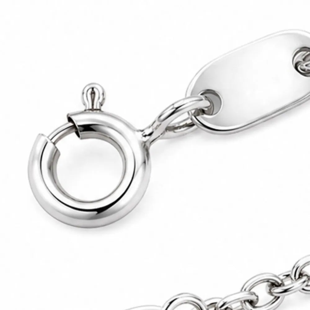 Lunavia – Floating Stone Silver Necklace with Pavé Halo